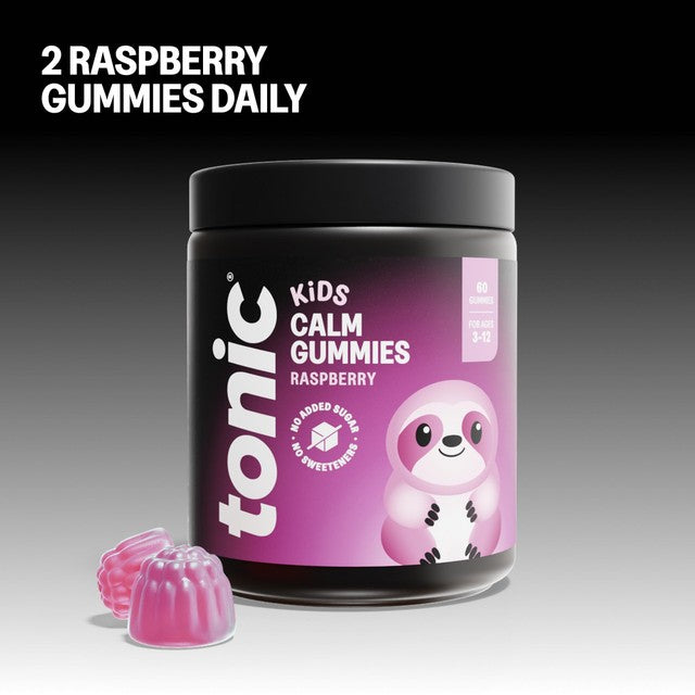 Tonic Health Kids Calm Gummies raspberry 30 count (British brand)