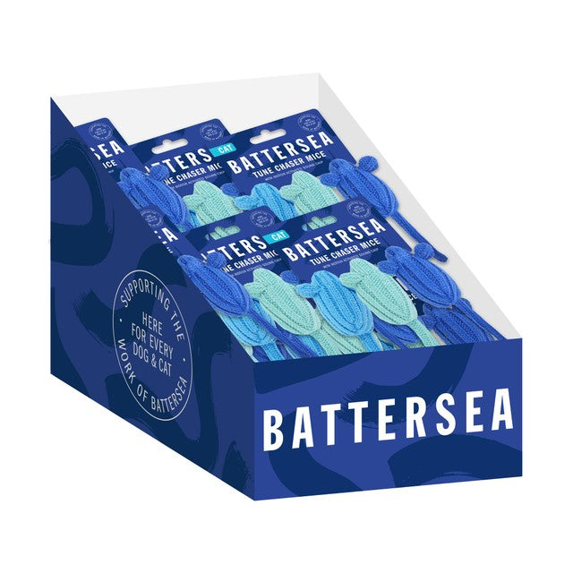 Rosewood Battersea Tune Chaser Mice catnip toys 3 per pack - British product