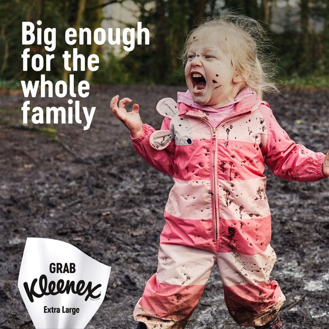 Kleenex extra large tissues 44 sheet box, UK version