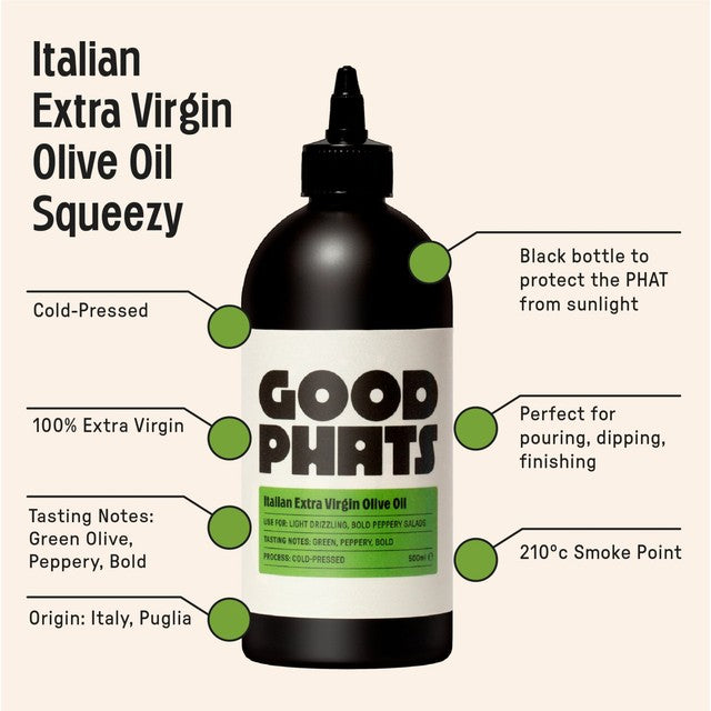Good Phats Italian Extra Virgin Olive Oil 500ml, UK version