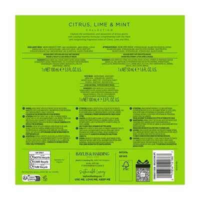 Baylis & Harding Zitrus, Limette & Minze Erfrischendes Essentials Trio Herrenpflege-Geschenkset