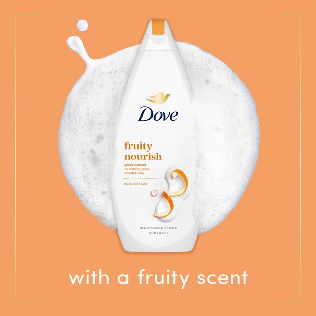 Dove Fruity Nourish body wash shower gel - British product