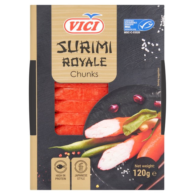 Vici MSC Surimi Royale crab flavour surimi sticks 120g (British brand)
