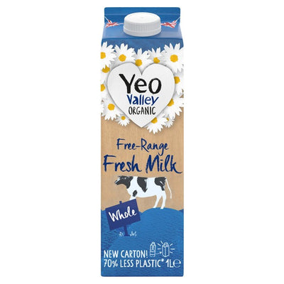 Yeo Valley Lait Entier Bio Frais 1L Brique