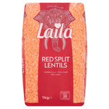 Laila red split lentils 1kg, UK version