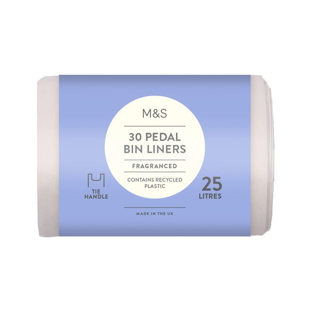 M&S Fragranced Tie Handle Pedal Bin Liners 25L, imported from the UK