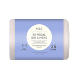 M&S Fragranced Tie Handle Pedal Bin Liners 25L, imported from the UK