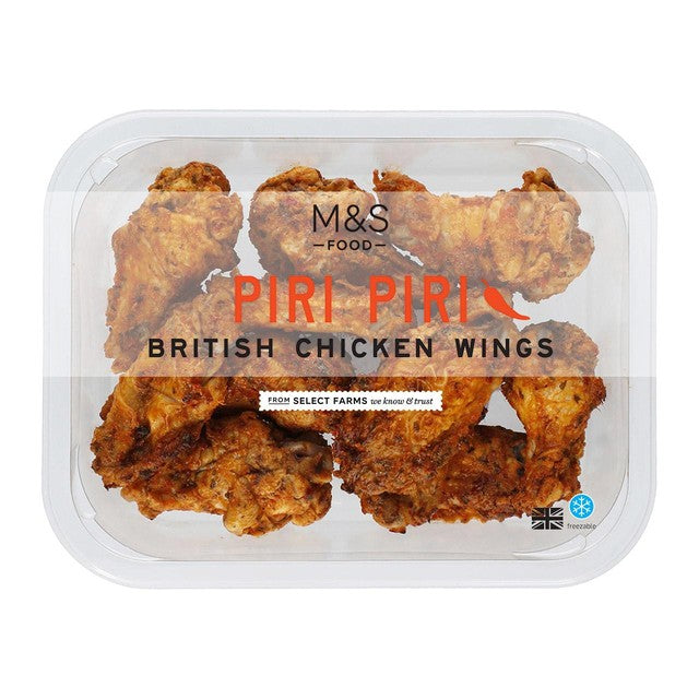 M&S piri piri chicken wings 350g, imported from the UK