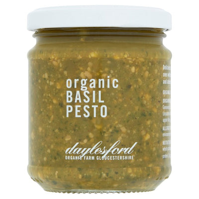 M&S Daylesford Organic Basil Pesto Sauce 180g- Buy online at McGrocer