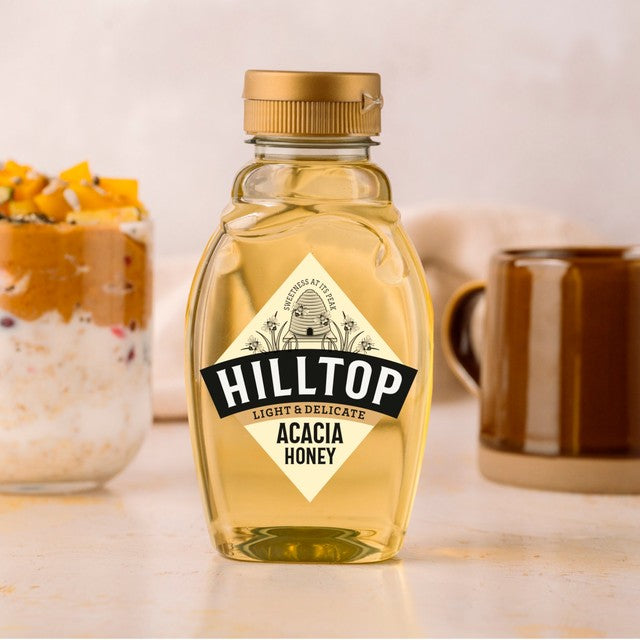 Hilltop Acacia honey 340g, UK version