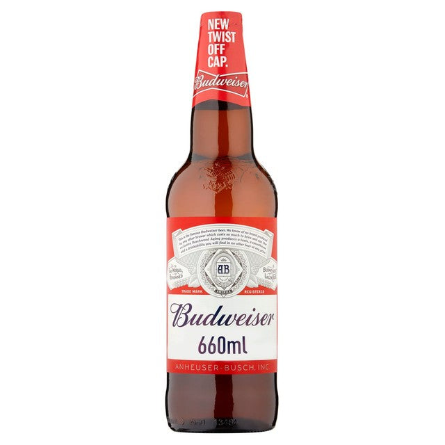 Budweiser American lager 660ml - British product