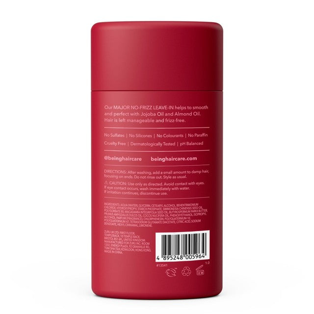 Being MAJOR NO-FRIZZ leave-in conditioner, imported from the UK