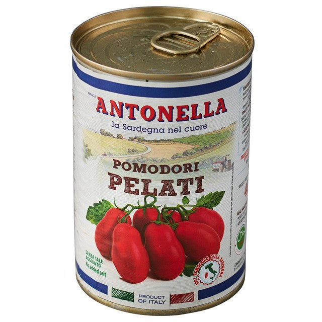 Antonella Sardinian peeled whole plum tomatoes 400g - British product