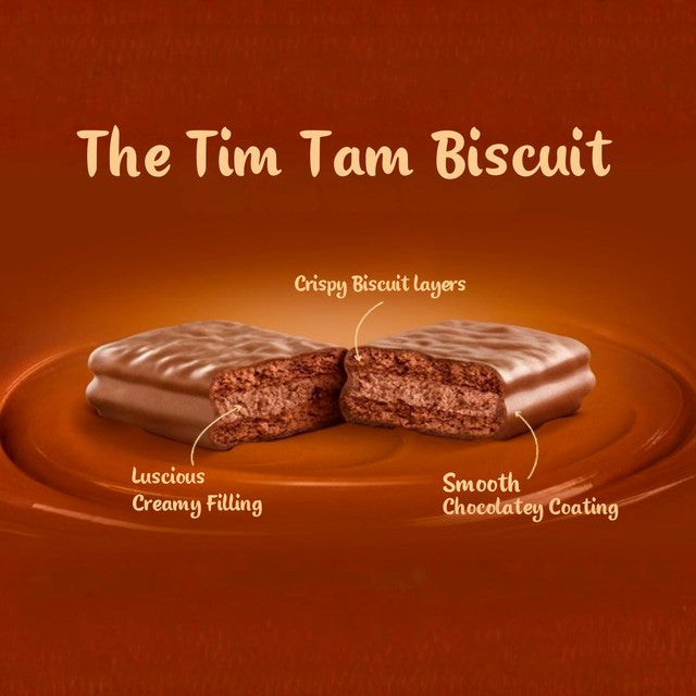Tim Tam Original Chocolate Biscuit Bars 163g (British brand)