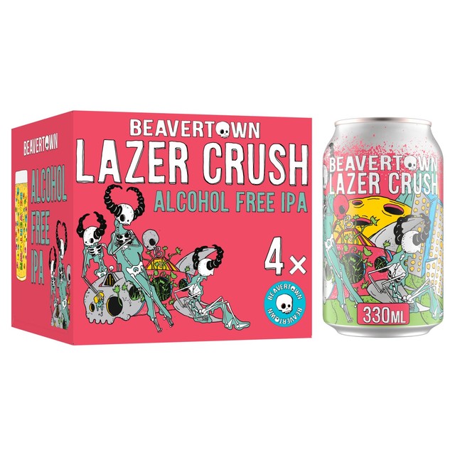 Beavertown Lazer Crush Alcohol Free IPA 4 x 330ml - British product