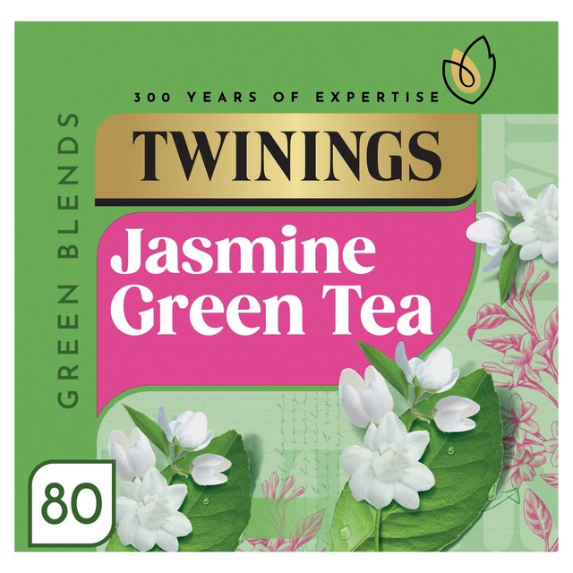 Twinings jasmine green tea teabags, imported from the UK