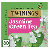 Twinings jasmine green tea teabags, imported from the UK