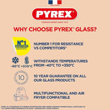 Pyrex glass mixing bowl 2L, imported from the UK