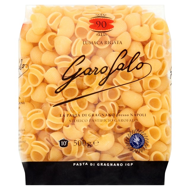 Garofalo Lumaca Rigata shell pasta 500g - British product