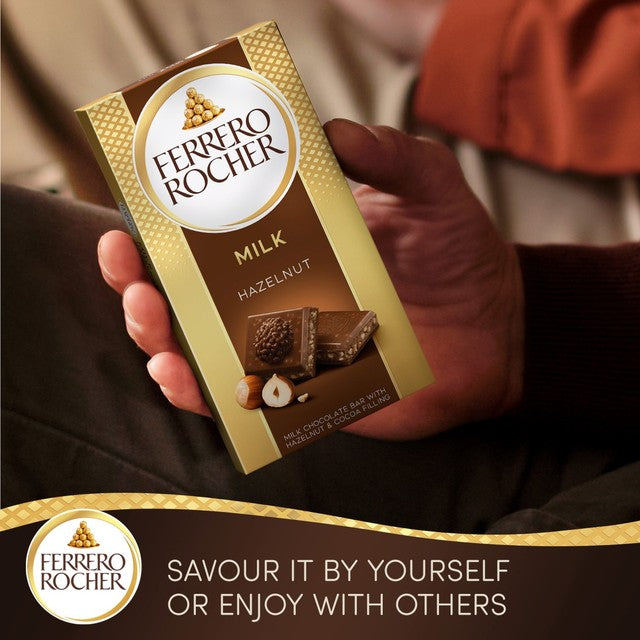 Ferrero Rocher original milk chocolate bar 90g - British product