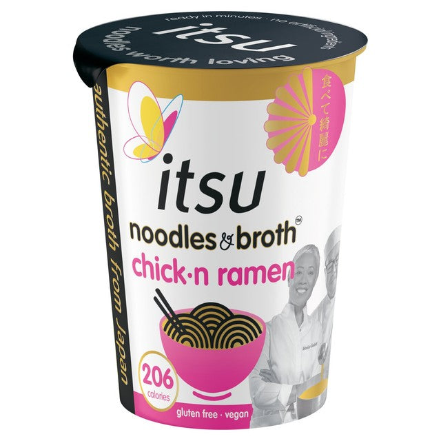 Itsu chickn ramen instant noodles pot 64g, UK version