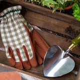 Burgon & Ball gardening gloves Olive Check - British product