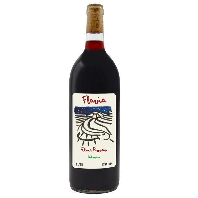 Flavia Etna Rosso organic red wine 1L - British product