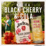 Whisky bourbon Jim Beam à la cerise noire 70 cl, version britannique