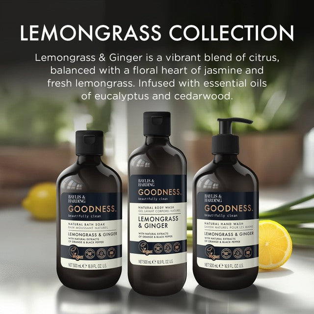 Baylis & Harding lemongrass & ginger bath soak 500ml - British product