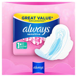 Always sensitive normal sanitary towels with wings size 1 - British product