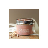 Pintail wild rose rhubarb tin candle 225g, imported from the UK