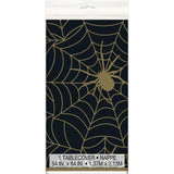 Halloween spider web table cover by Unique Party, 54 x 84, UK version.