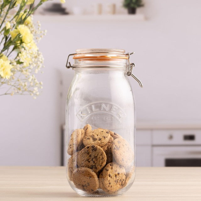 Kilner Clip Top Round Preserving Jar 2L - British product