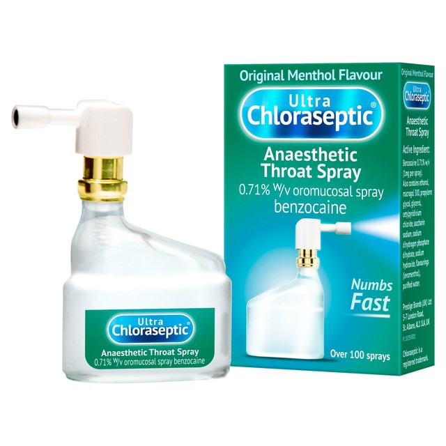 Ultra Chloraseptic throat spray original menthol, UK version