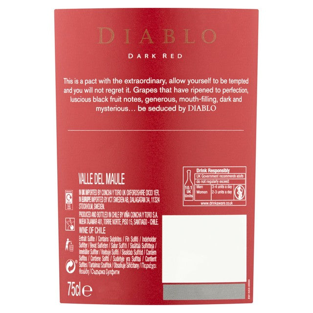 Diablo Dark Red red wine 75cl - British product