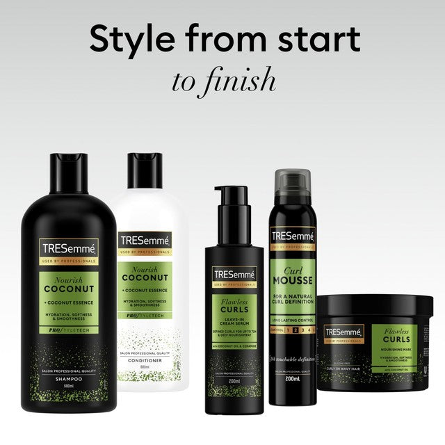 TRESemme curl define hair mousse 200ml (British brand)