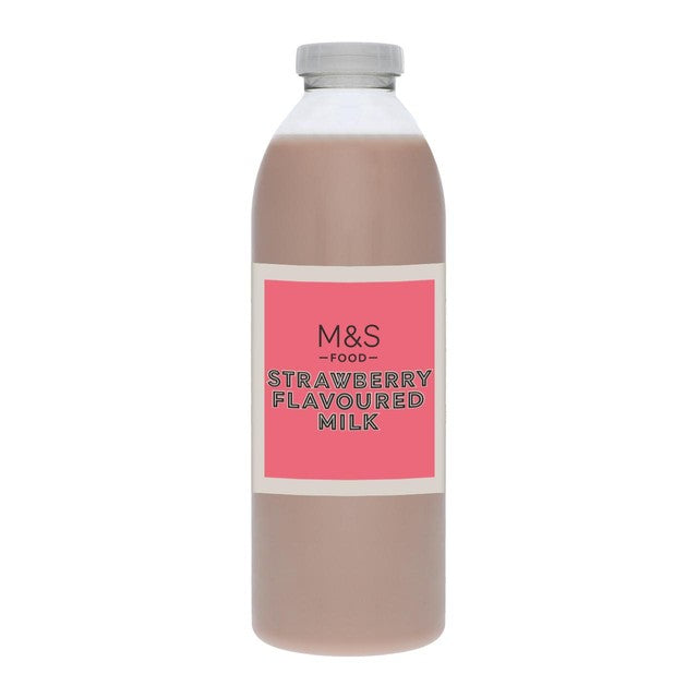 M&S strawberry flavoured milk 750ml, imported from the UK