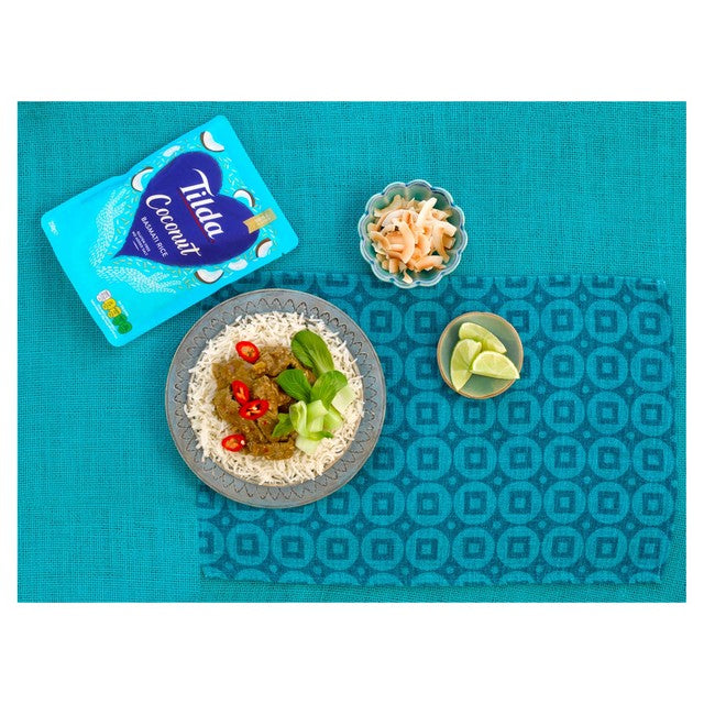 Tilda microwave coconut basmati rice 250g (British brand)