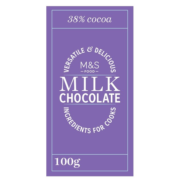 M&S Fairtrade Milk Chocolate Bar 100g, imported from the UK