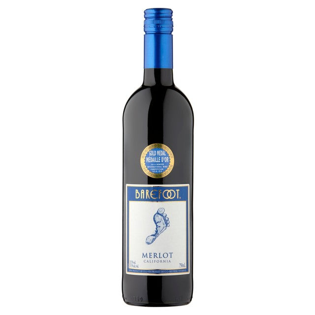 Barefoot Merlot red wine 75cl - British product