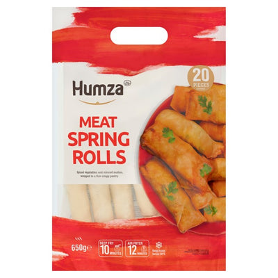 لفائف الربيع باللحم على الطريقة الهندية من M&S Humza مجمدة 650 جرام - اشترِ عبر الإنترنت من McGrocer