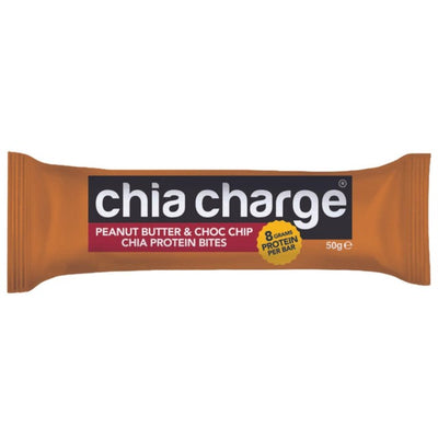 The Chia Charge Peanut Butter & Choc Chip Protein Snack Bites 50g