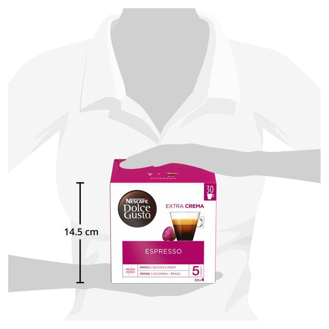 Nescafe Dolce Gusto espresso coffee capsules 30 capsules, imported from the UK