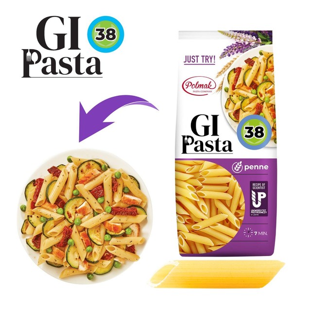 GI Pasta high protein penne low GI pasta - British product