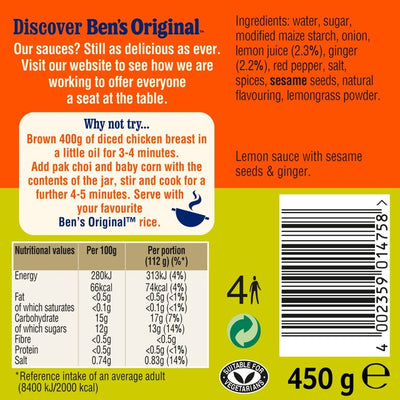 Ben's Original sitronkylling Woksaus 450g