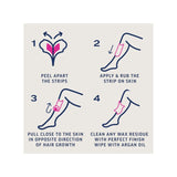 Veet sensitive wax strips for legs and body 20 pack (British brand)