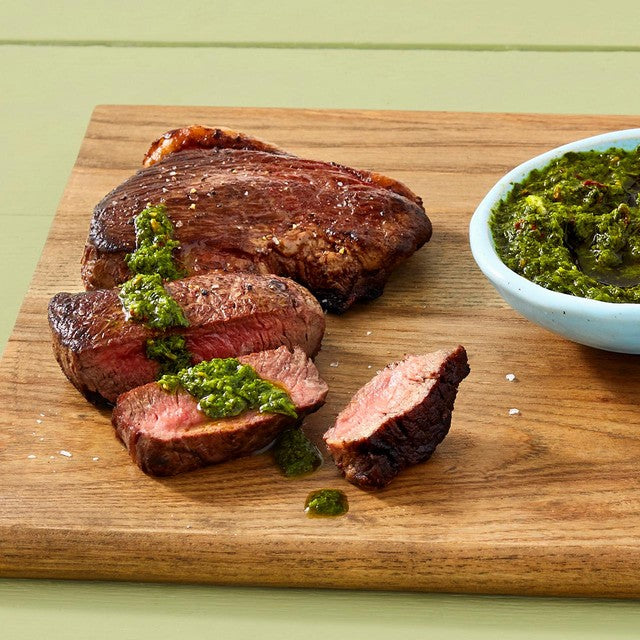 Ocado Bio 2 Rinderhüftsteaks 400g, importiert aus dem Vereinigten Königreich