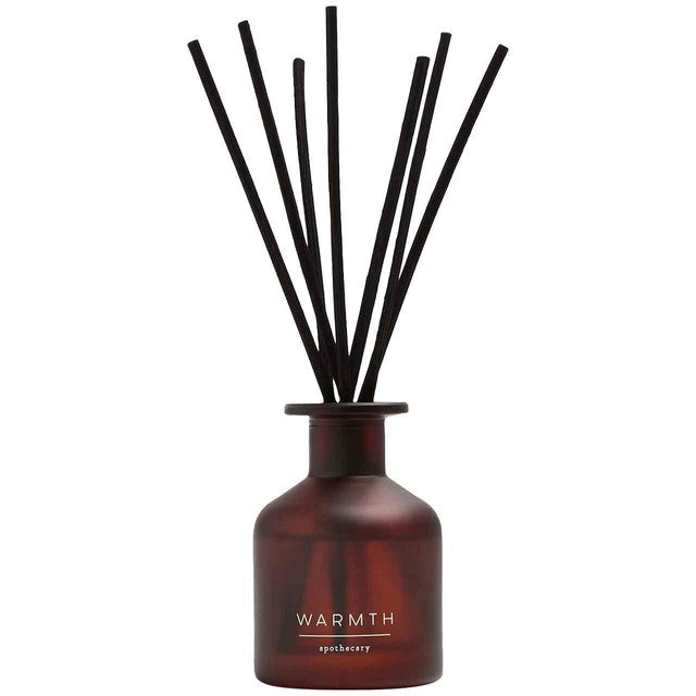 M&S Warmth diffuser amber glass bottle reed diffuser, imported from the UK