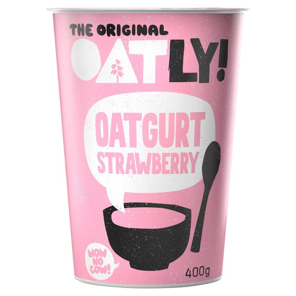 Oatly Oatgurt Strawberry Oat-Based Yogurt Alternative 400g