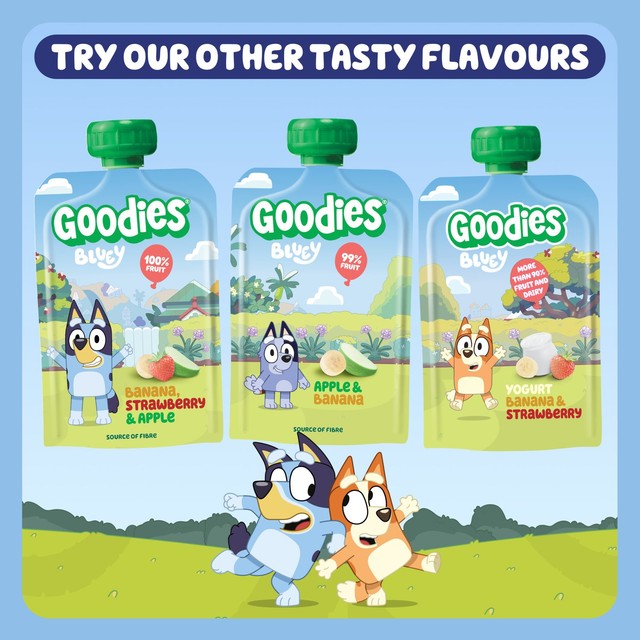 Goodies fruit pouch Apple & Blueberry multipack (British brand)